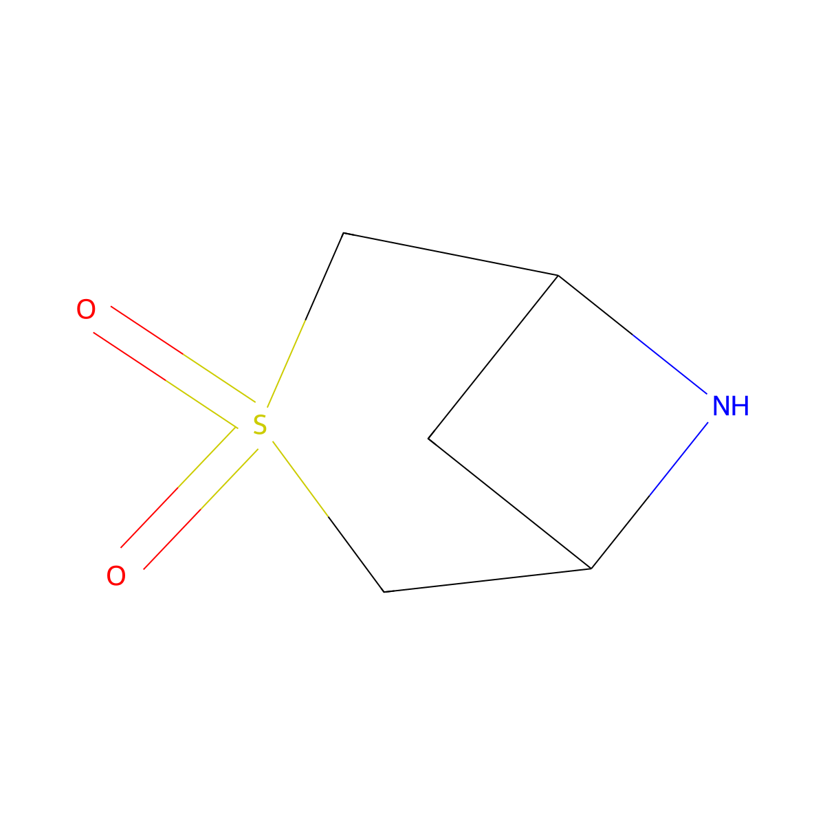 3-Thia-6-azabicyclo[3.1.1]heptane 3,3-dioxide molecular structure, CAS 1520084-21-2