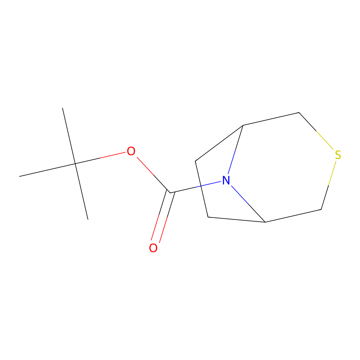 Tert-butyl 3-thia-8-azabicyclo[3.2.1]octane-8-carboxylate molecular structure, CAS 1520084-33-6