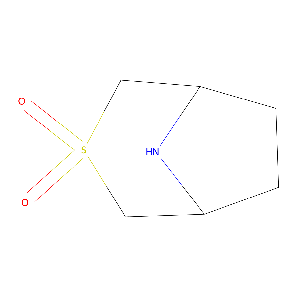 3-Thia-8-azabicyclo[3.2.1]octane 3,3-dioxide molecular structure, CAS 1520084-41-6