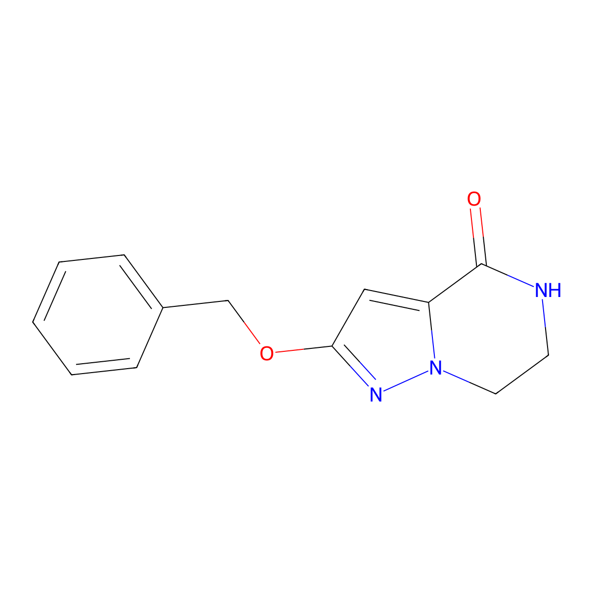 2-(benzyloxy)-6,7-dihydropyrazolo[1,5-a]pyrazin-4(5H)-one molecular structure, CAS 1520086-60-5