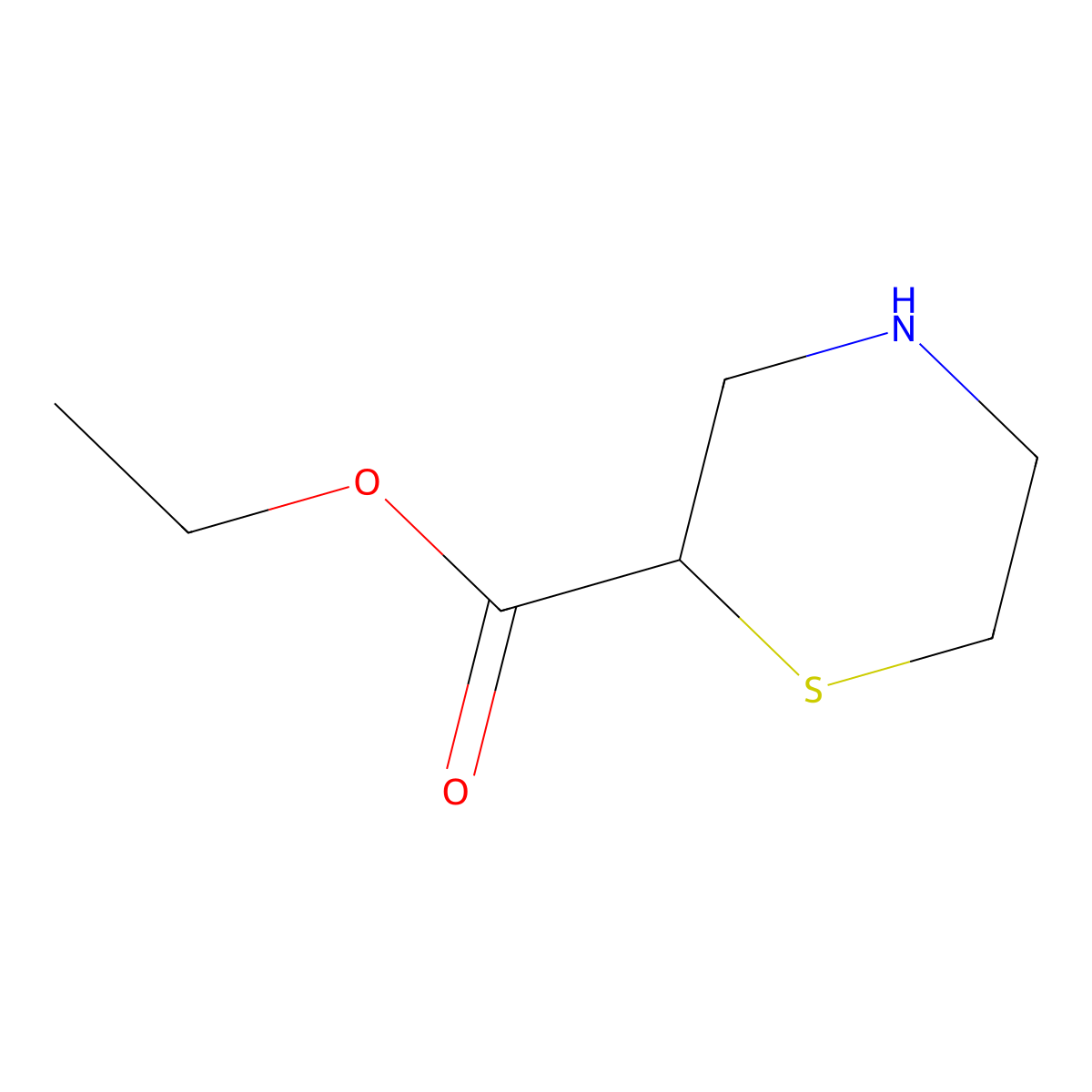 Ethyl Thiomorpholine-2-carboxylate molecular structure, CAS 152009-44-4