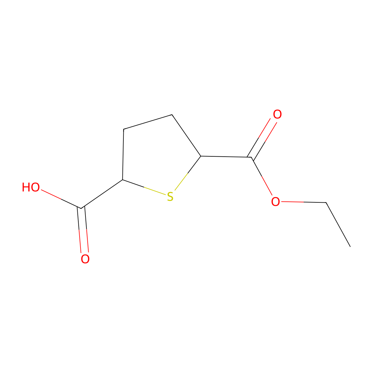 5-(Ethoxycarbonyl)thiolane-2-carboxylicacid molecular structure, CAS 152010-60-1