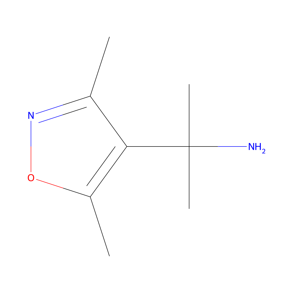 2-(Dimethyl-1,2-oxazol-4-yl)propan-2-amine molecular structure, CAS 1520108-32-0