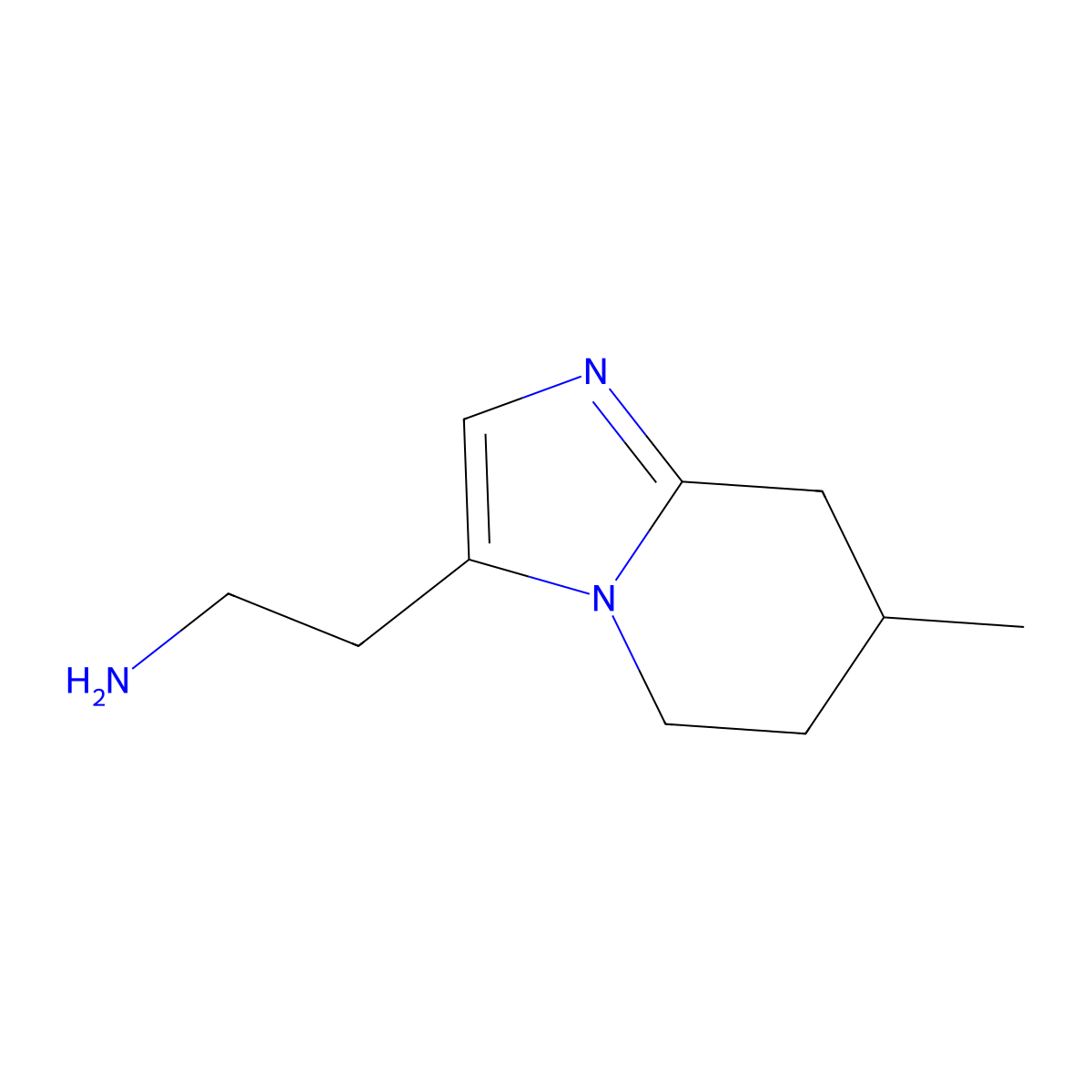 2-{7-methyl-5H,6H,7H,8H-imidazo[1,2-a]pyridin-3-yl}ethan-1-amine molecular structure, CAS 1520136-70-2