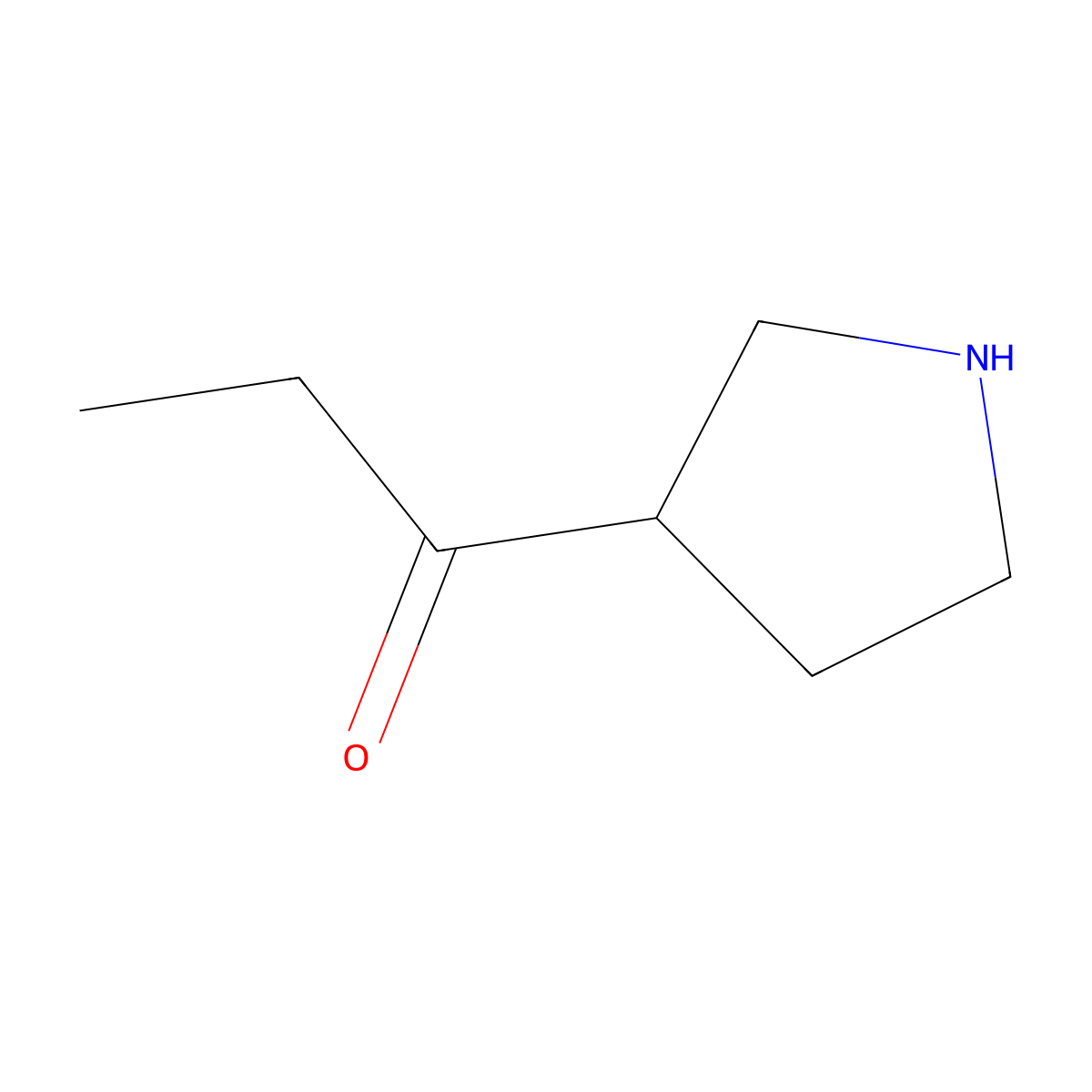 1-(Pyrrolidin-3-yl)propan-1-one molecular structure, CAS 1520175-91-0