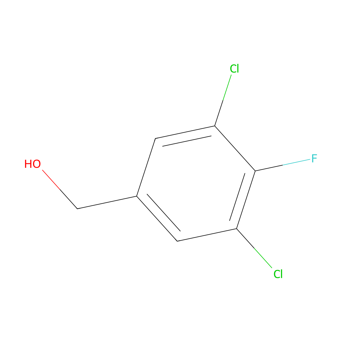 (3,5-Dichloro-4-fluorophenyl)methanol molecular structure, CAS 1520187-20-5
