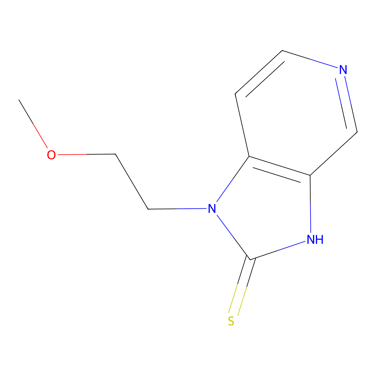 1-(2-Methoxyethyl)-1H-imidazo[4,5-c]pyridine-2-thiol molecular structure, CAS 1520231-36-0