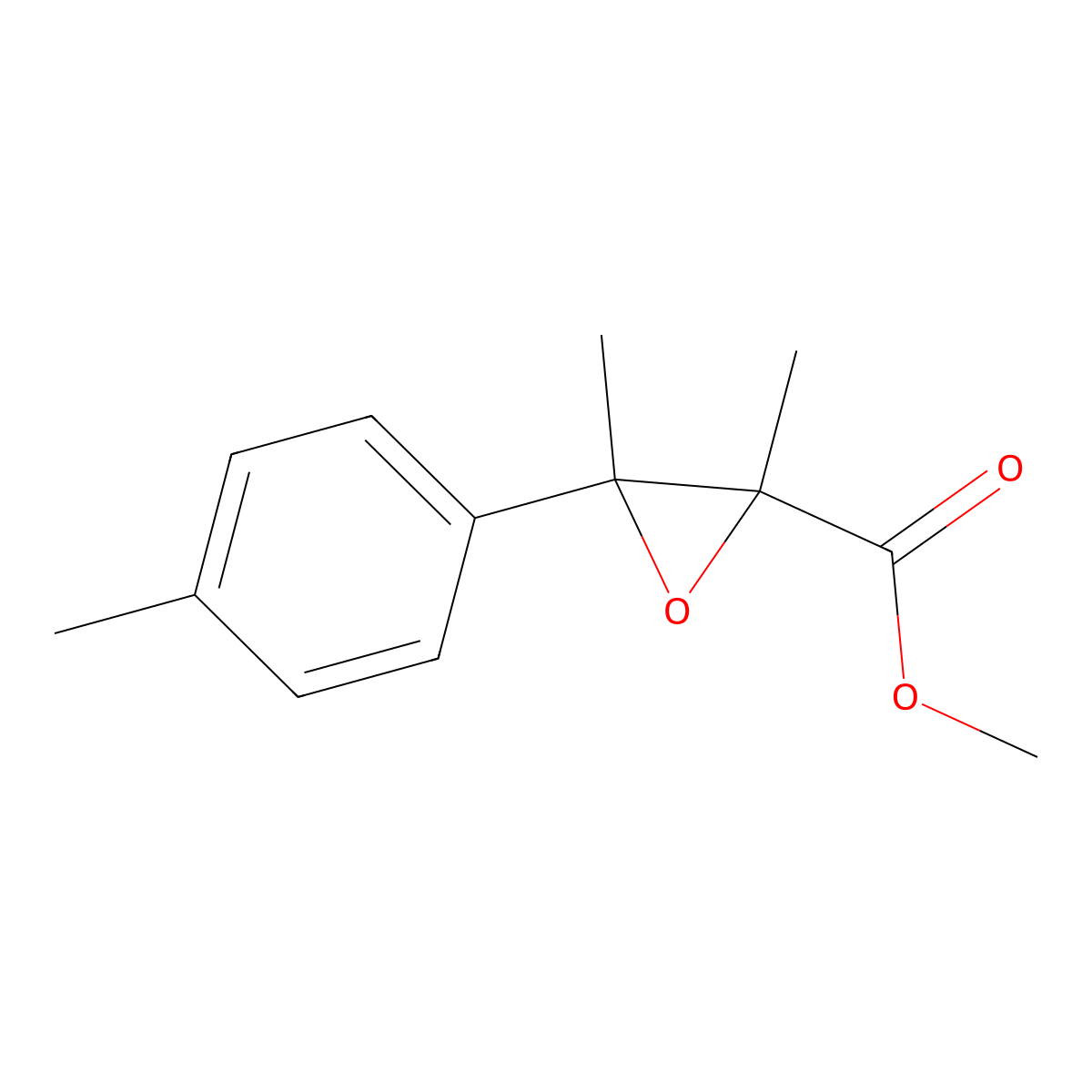 Methyl 2,3-dimethyl-3-(p-tolyl)oxirane-2-carboxylate molecular structure, CAS 1520274-93-4