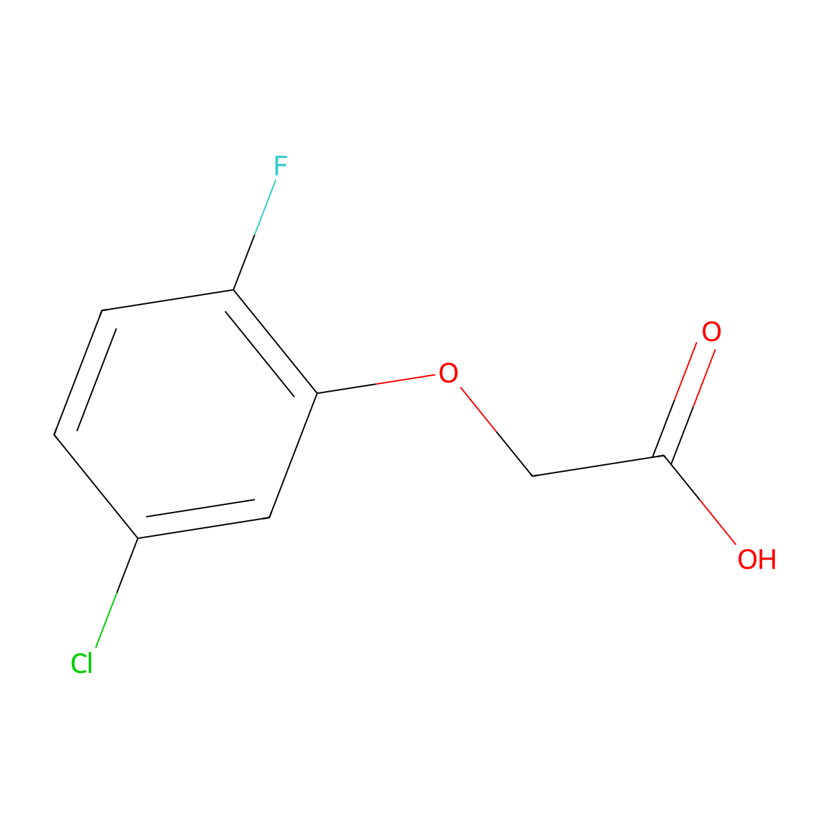 2-(5-Chloro-2-fluorophenoxy)acetic acid molecular structure, CAS 1520275-55-1