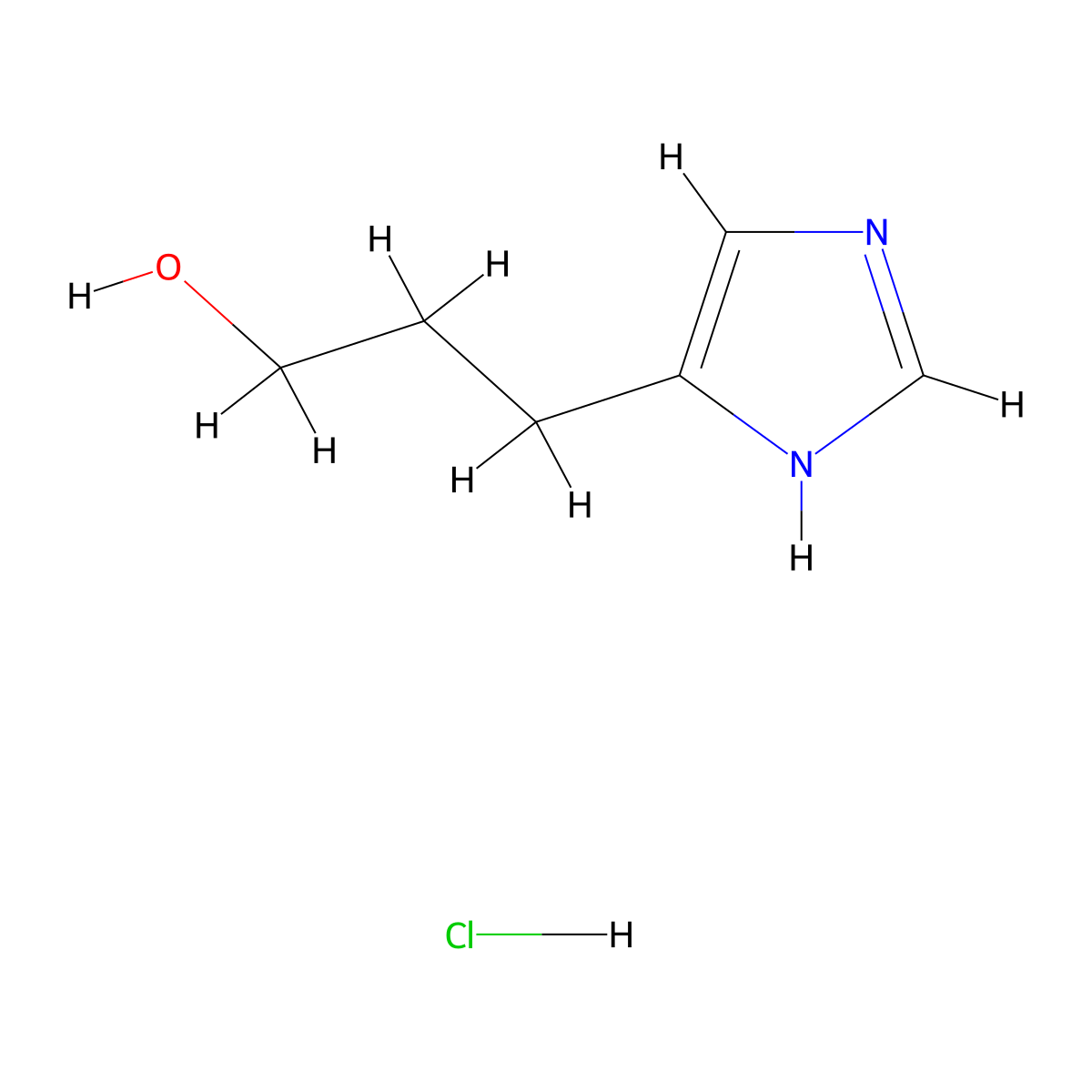 3-(1H-imidazol-4-yl)propan-1-ol hydrochloride molecular structure, CAS 152028-81-4