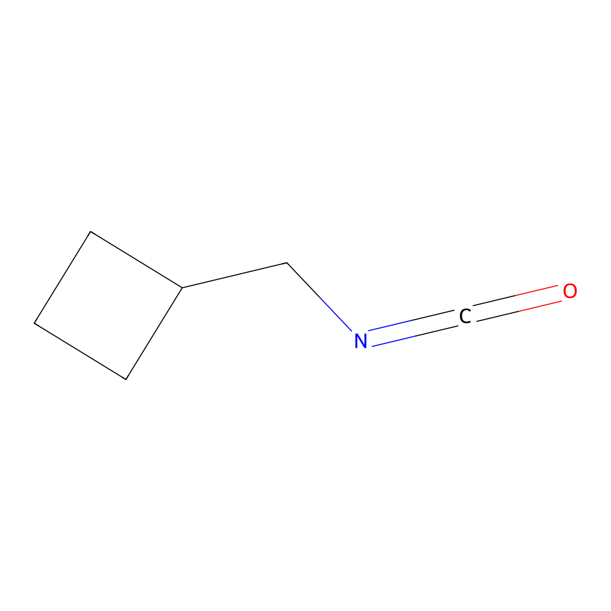 (Isocyanatomethyl)cyclobutane molecular structure, CAS 152029-23-7