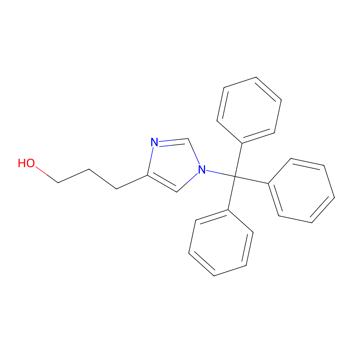 3-(1-Trityl-1H-imidazol-4-YL)propan-1-OL molecular structure, CAS 152030-49-4