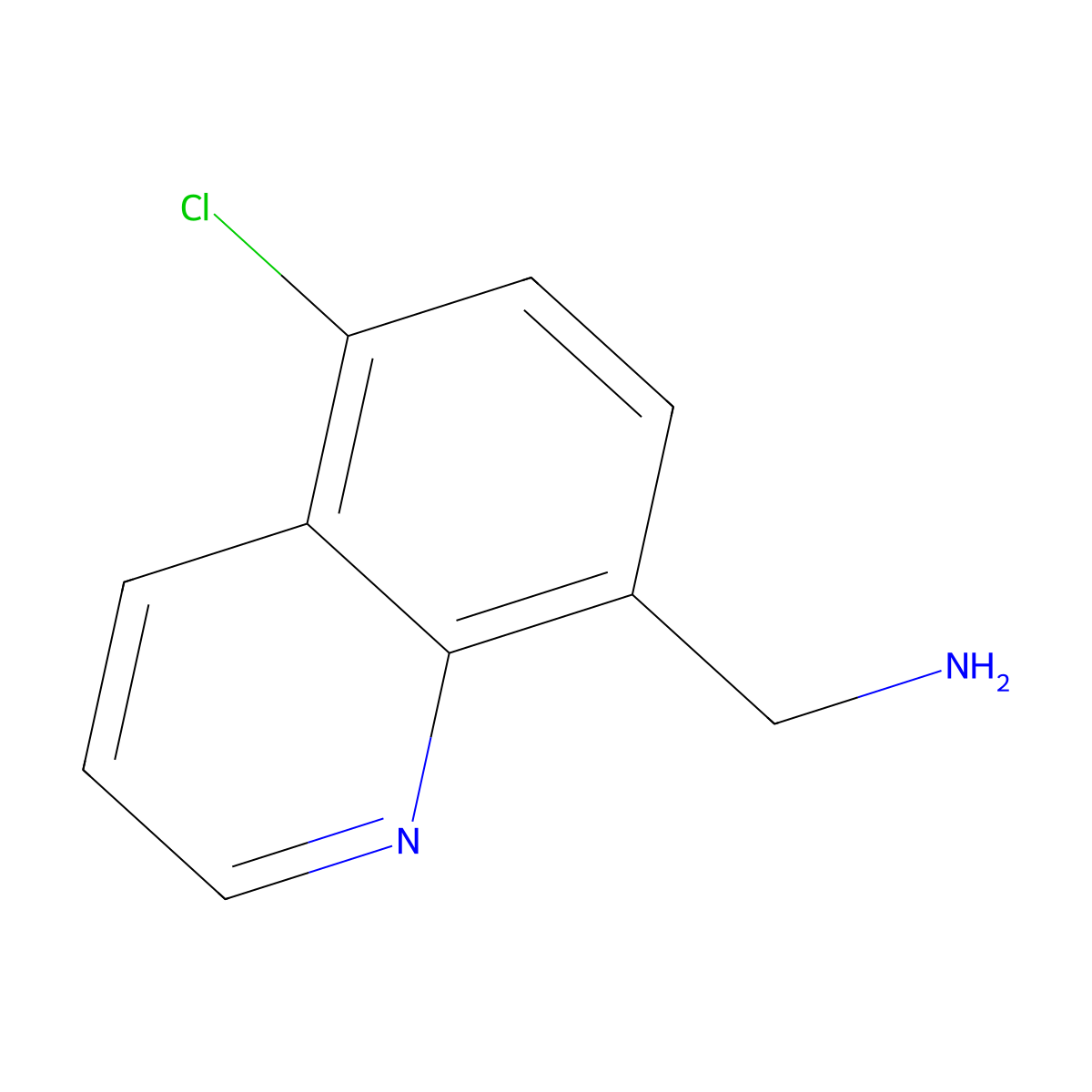 (5-Chloroquinolin-8-yl)methanamine molecular structure, CAS 1520308-50-2