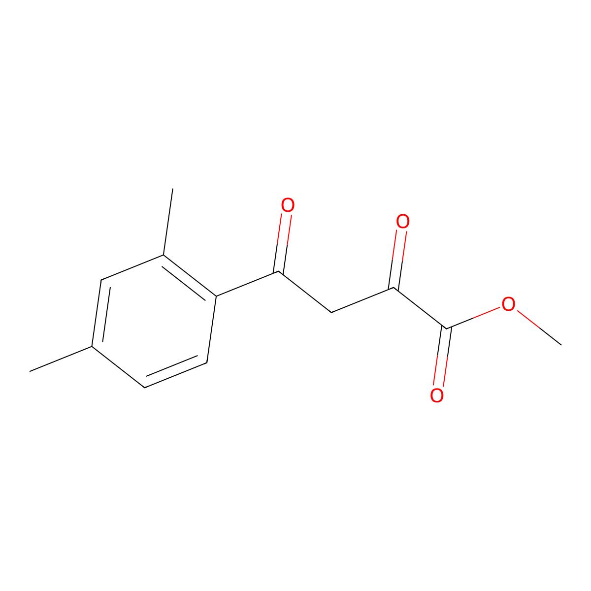 Methyl 4-(2,4-dimethylphenyl)-2,4-dioxobutanoate molecular structure, CAS 152034-52-1