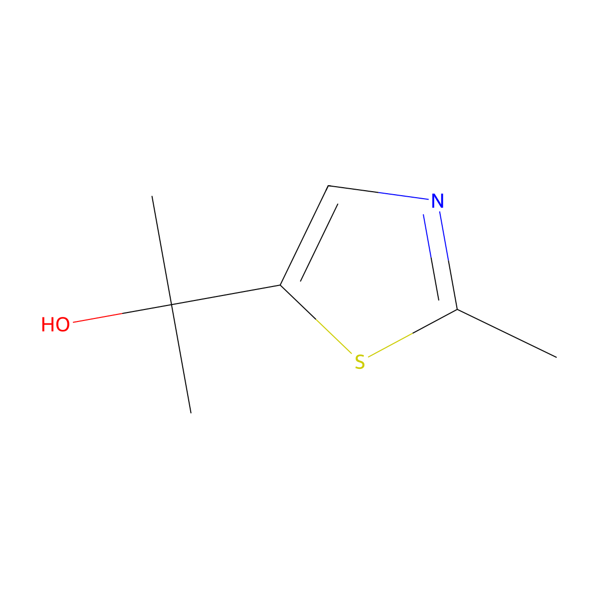 2-(2-Methyl-1,3-thiazol-5-yl)propan-2-ol molecular structure, CAS 1520353-23-4