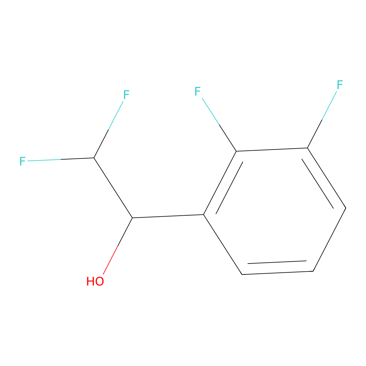 1-(2,3-Difluorophenyl)-2,2-difluoroethan-1-ol molecular structure, CAS 1520381-12-7