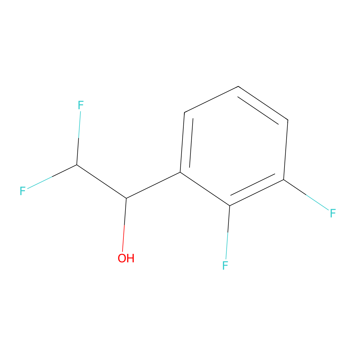 1-(2,3-Difluorophenyl)-2,2-difluoroethan-1-ol molecular structure, CAS 1520381-12-7