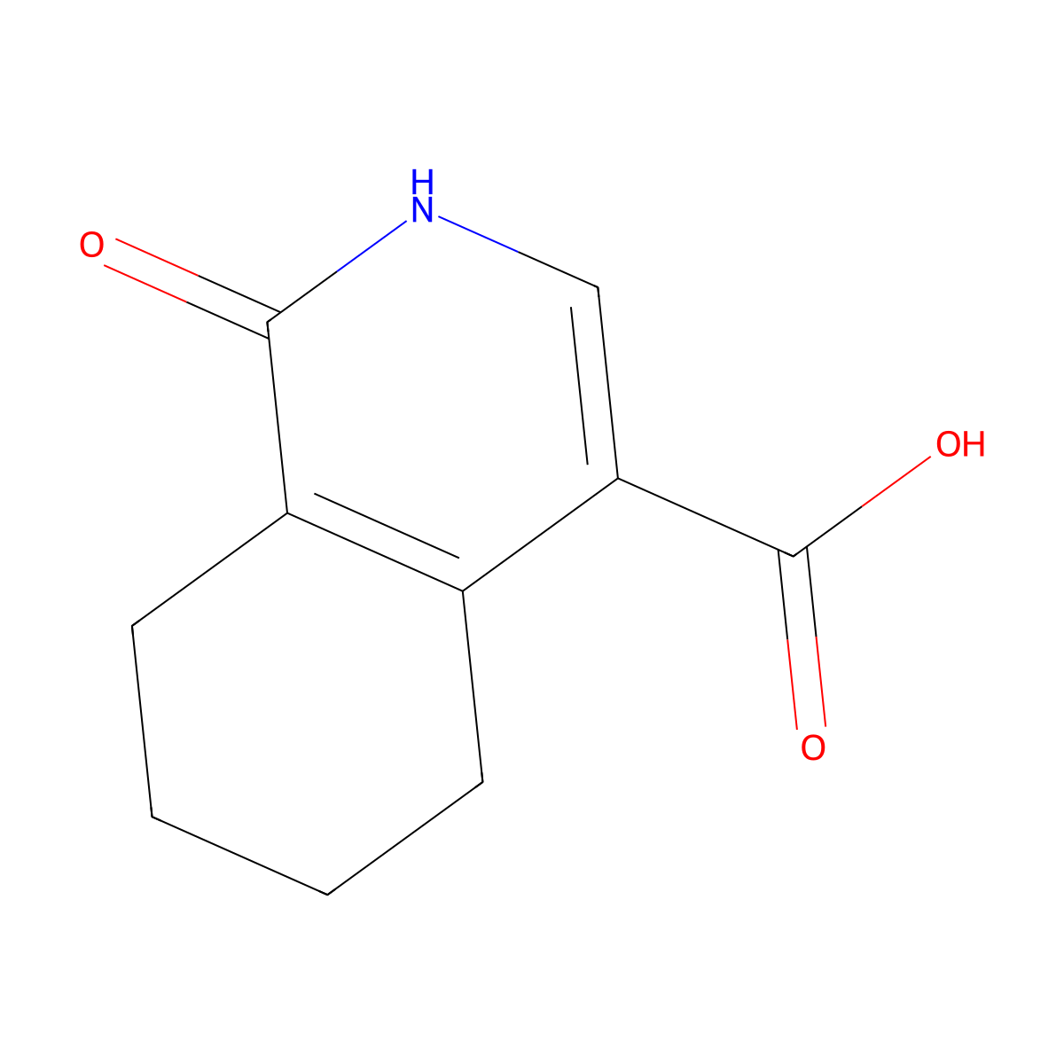 1-Hydroxy-5,6,7,8-tetrahydroisoquinoline-4-carboxylic acid molecular structure, CAS 1520396-20-6