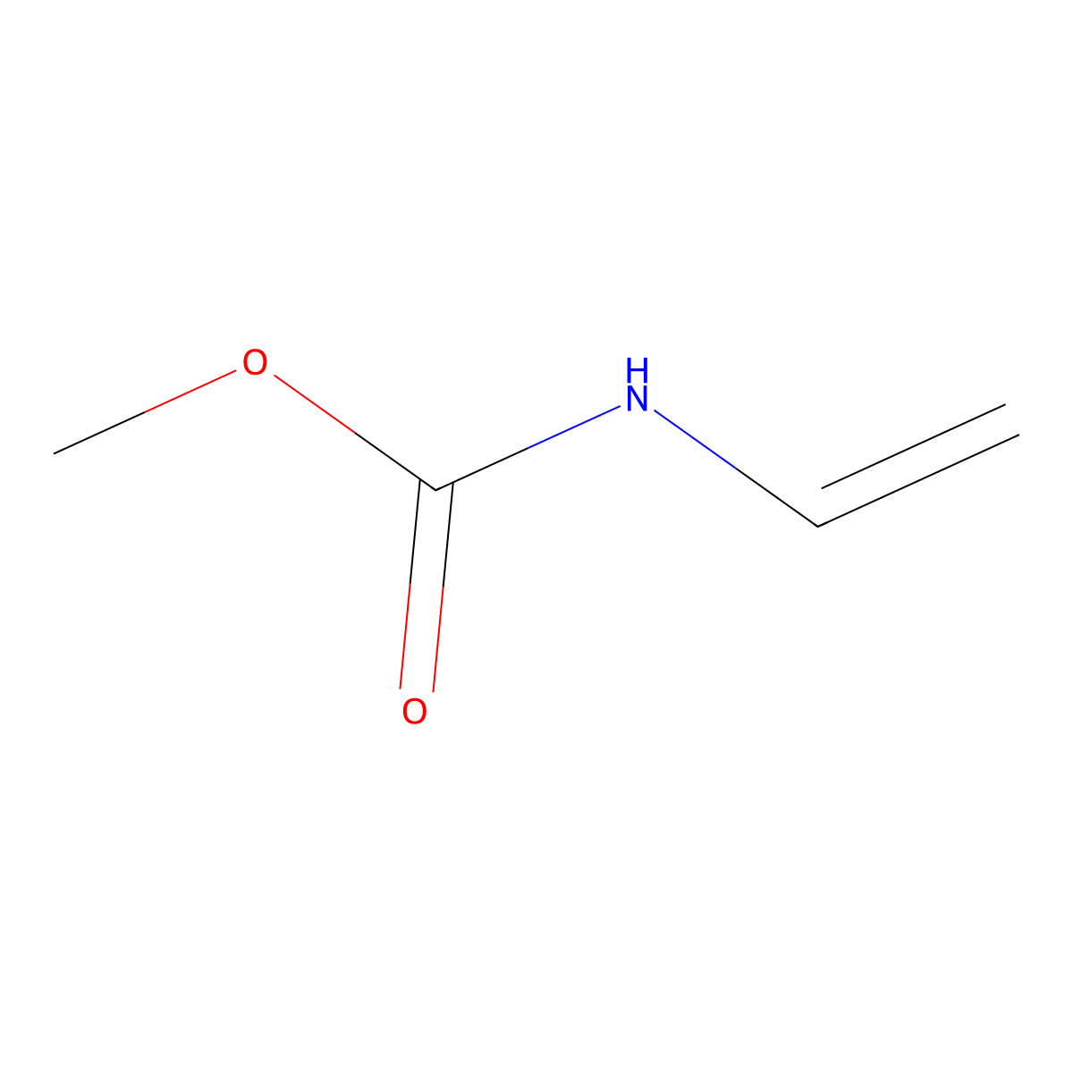 Carbamic acid, ethenyl-, methyl ester molecular structure, CAS 15204-93-0