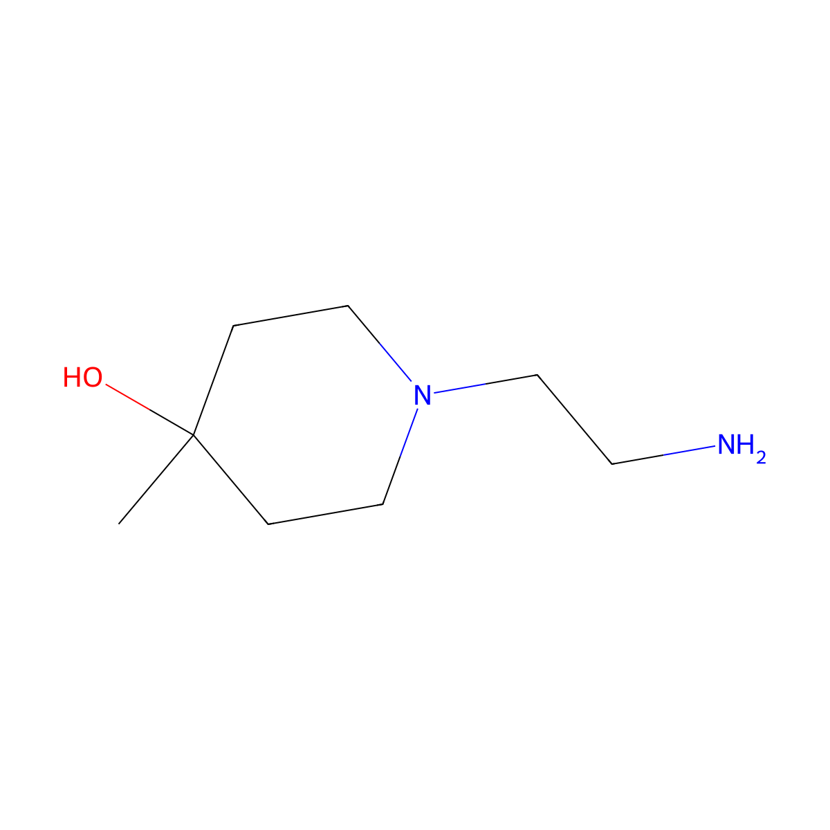 1-(2-Aminoethyl)-4-methylpiperidin-4-ol molecular structure, CAS 1520411-93-1