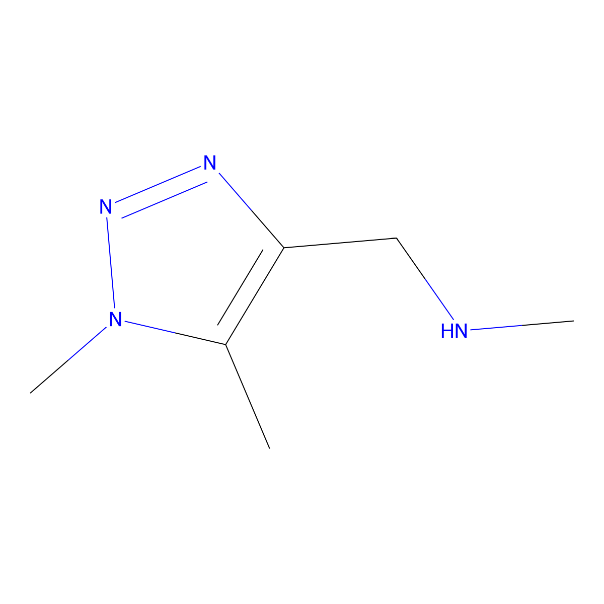 [(Dimethyl-1H-1,2,3-triazol-4-yl)methyl](methyl)amine molecular structure, CAS 1520426-96-3