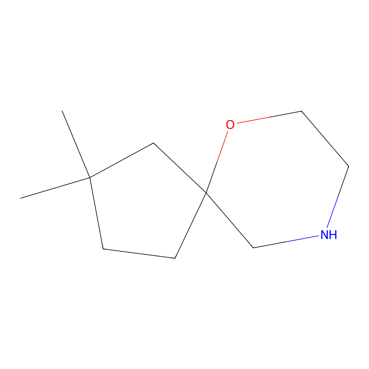 2,2-Dimethyl-6-oxa-9-azaspiro[4.5]decane molecular structure, CAS 1520473-47-5