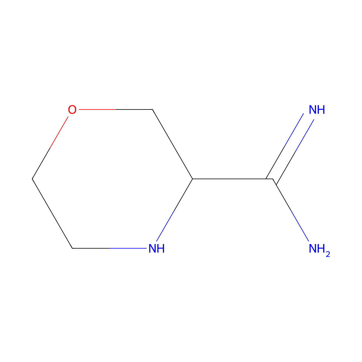 Morpholine-3-carboximidamide molecular structure, CAS 1520513-44-3