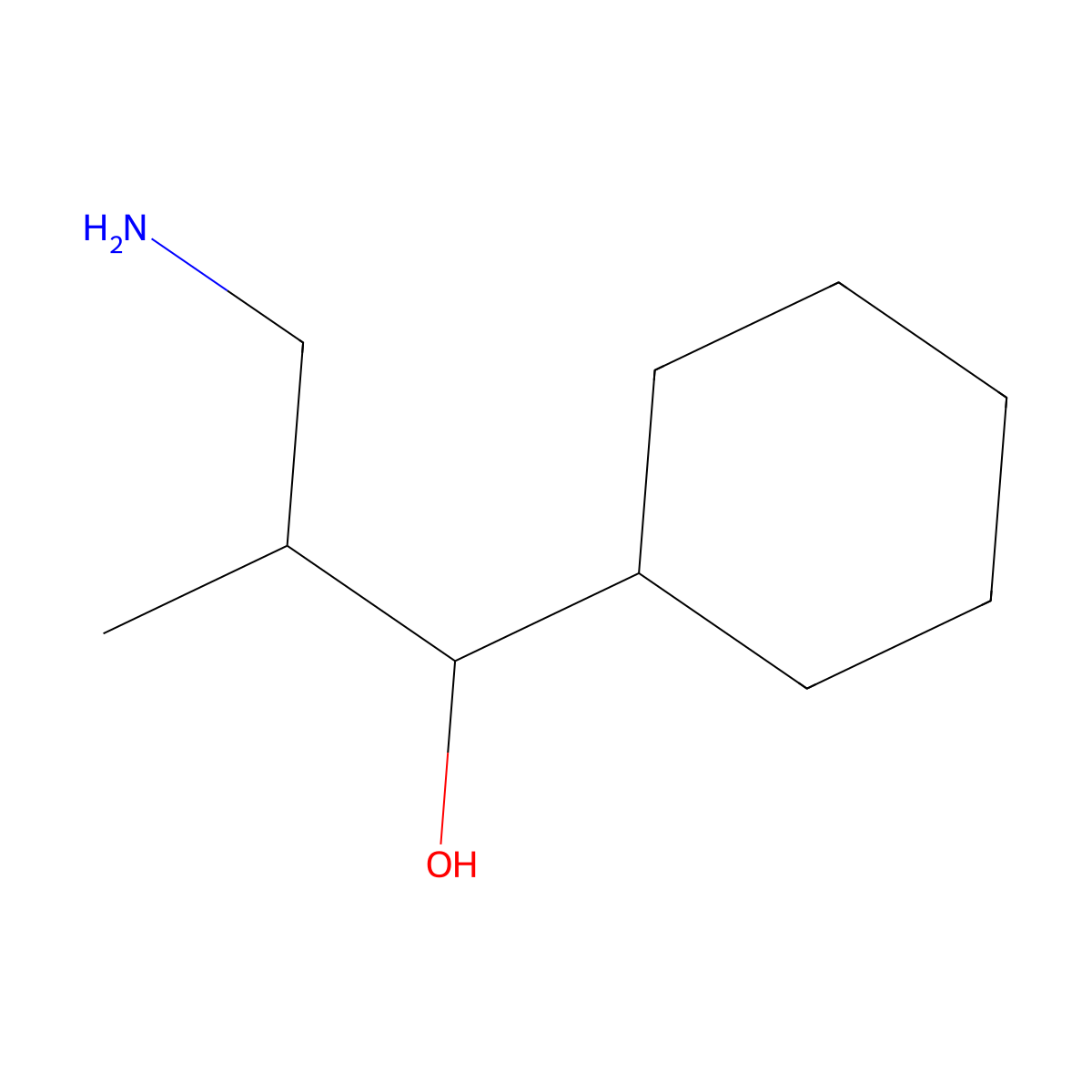 3-Amino-1-cyclohexyl-2-methylpropan-1-ol molecular structure, CAS 1520513-64-7