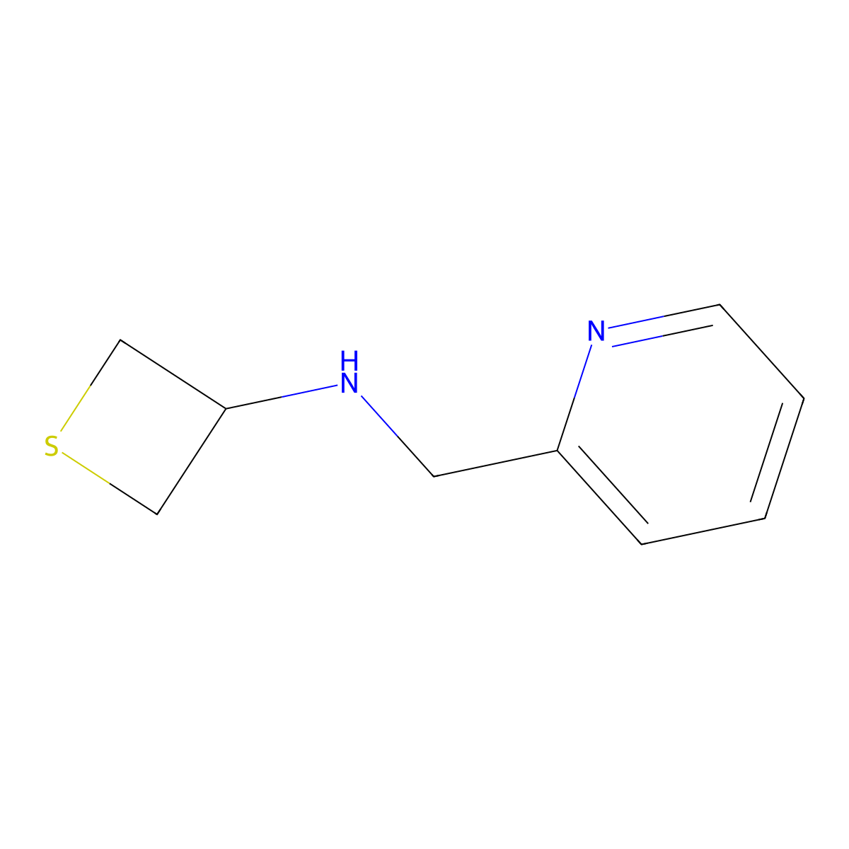 N-(Pyridin-2-ylmethyl)thietan-3-amine molecular structure, CAS 1520515-81-4