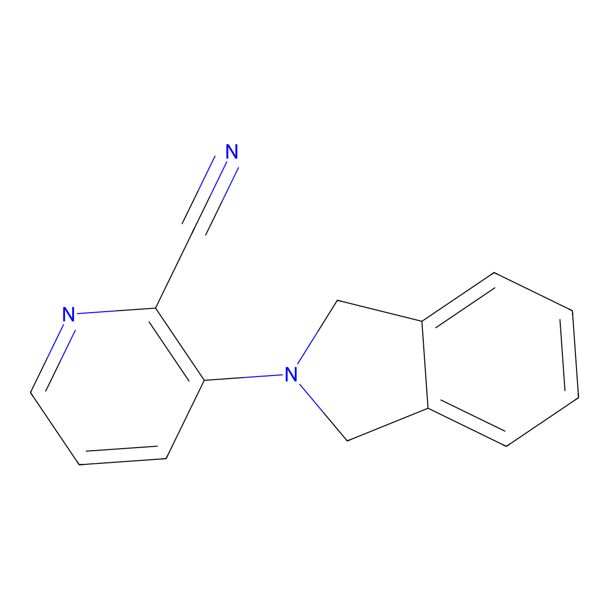 3-(Isoindolin-2-yl)picolinonitrile molecular structure, CAS 1520547-89-0