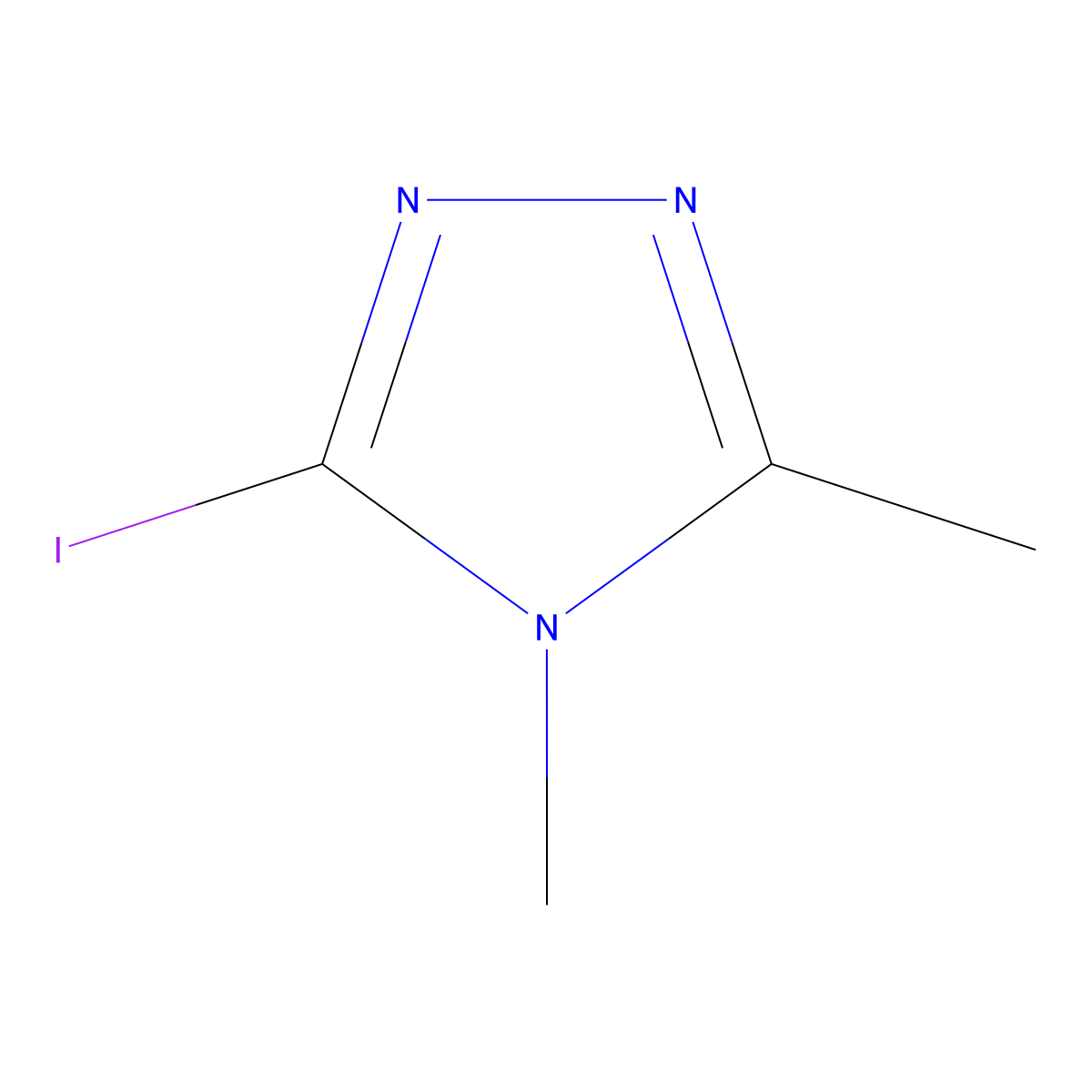 3-Iodo-4,5-dimethyl-4H-1,2,4-triazole molecular structure, CAS 1520571-92-9