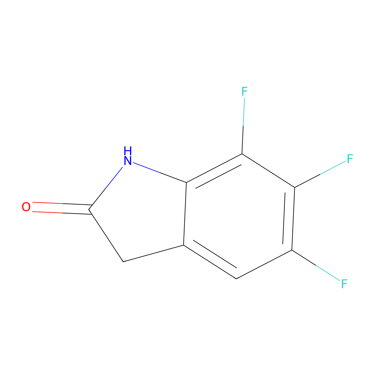 5,6,7-Trifluoroindolin-2-one molecular structure, CAS 1520574-79-1