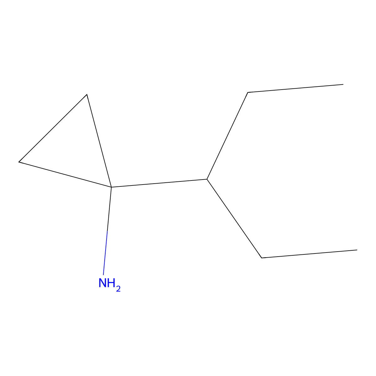 1-(Pentan-3-YL)cyclopropan-1-amine molecular structure, CAS 1520592-59-9