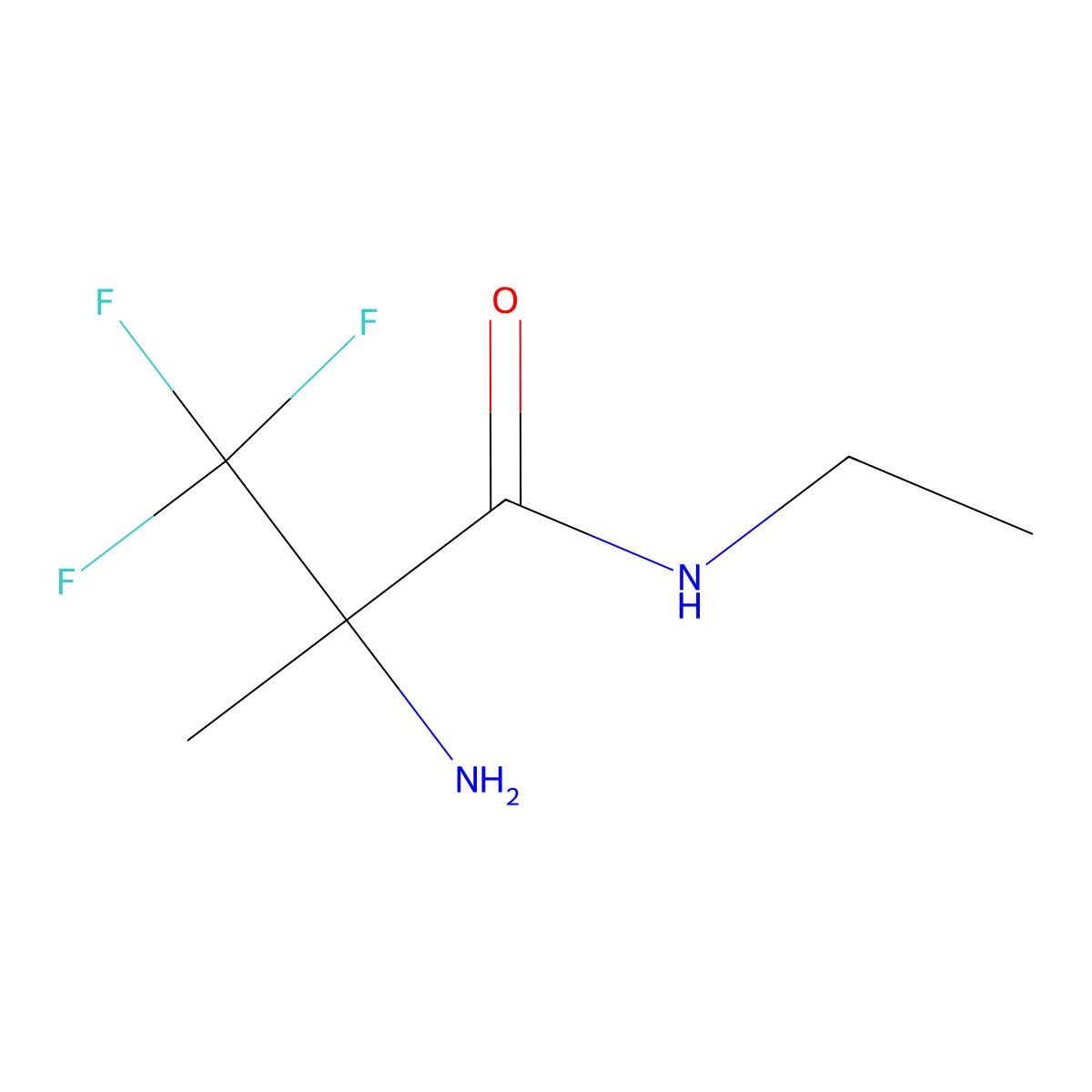 2-amino-N-ethyl-3,3,3-trifluoro-2-methylpropanamide molecular structure, CAS 1520596-03-5