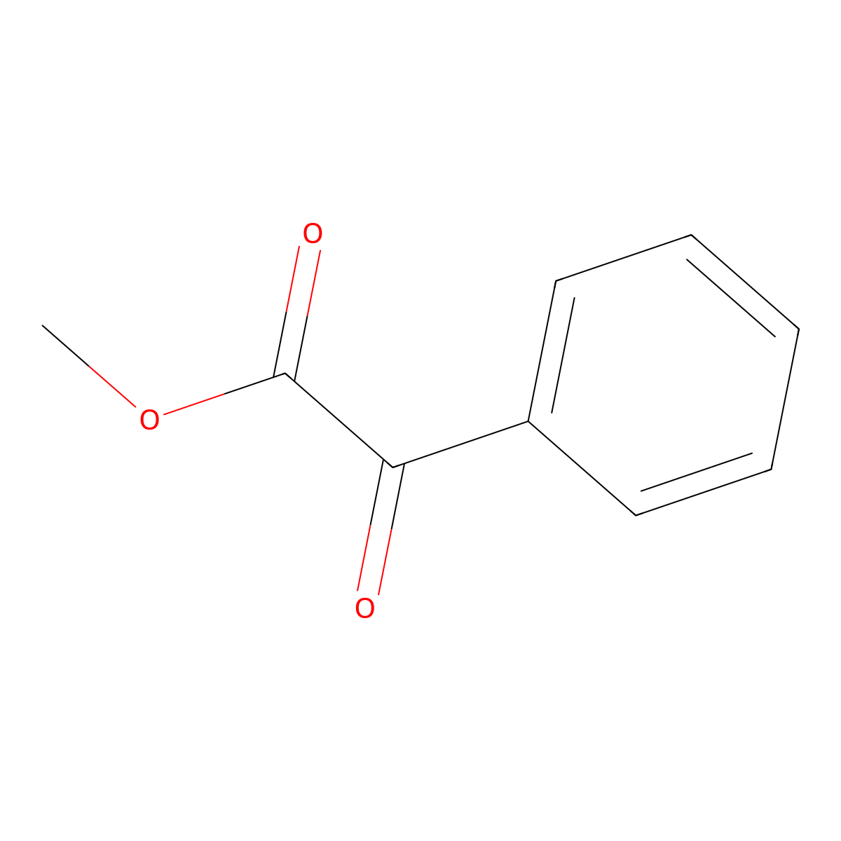 Methyl phenylglyoxalate molecular structure, CAS 15206-55-0