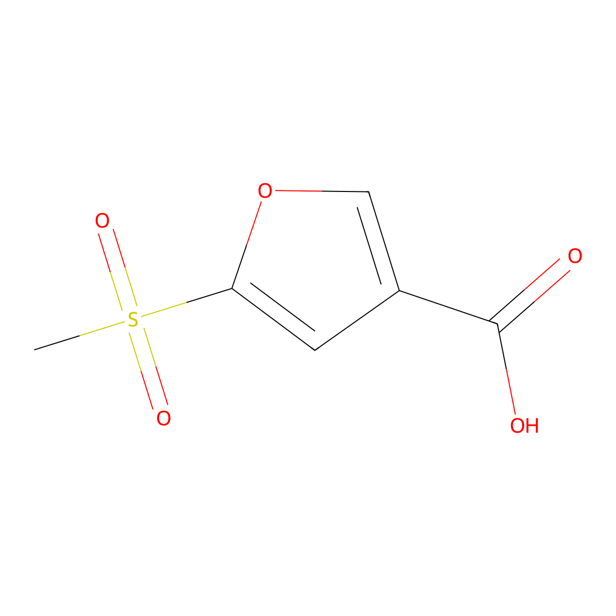 5-Methanesulfonylfuran-3-carboxylic acid molecular structure, CAS 1520606-32-9