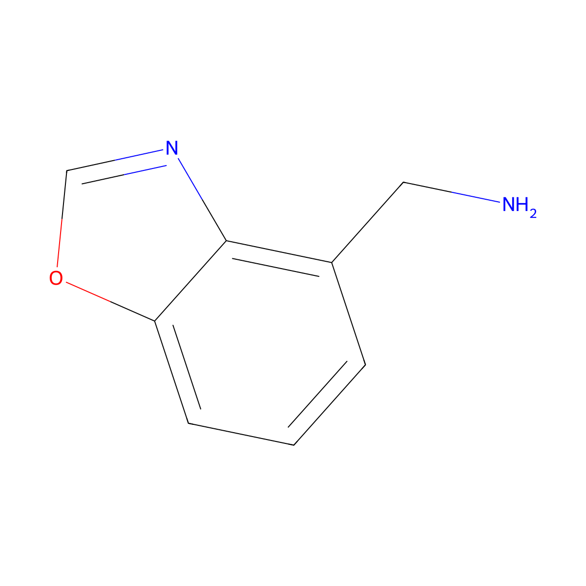 Benzo[d]oxazol-4-ylmethanamine molecular structure, CAS 1520615-38-6