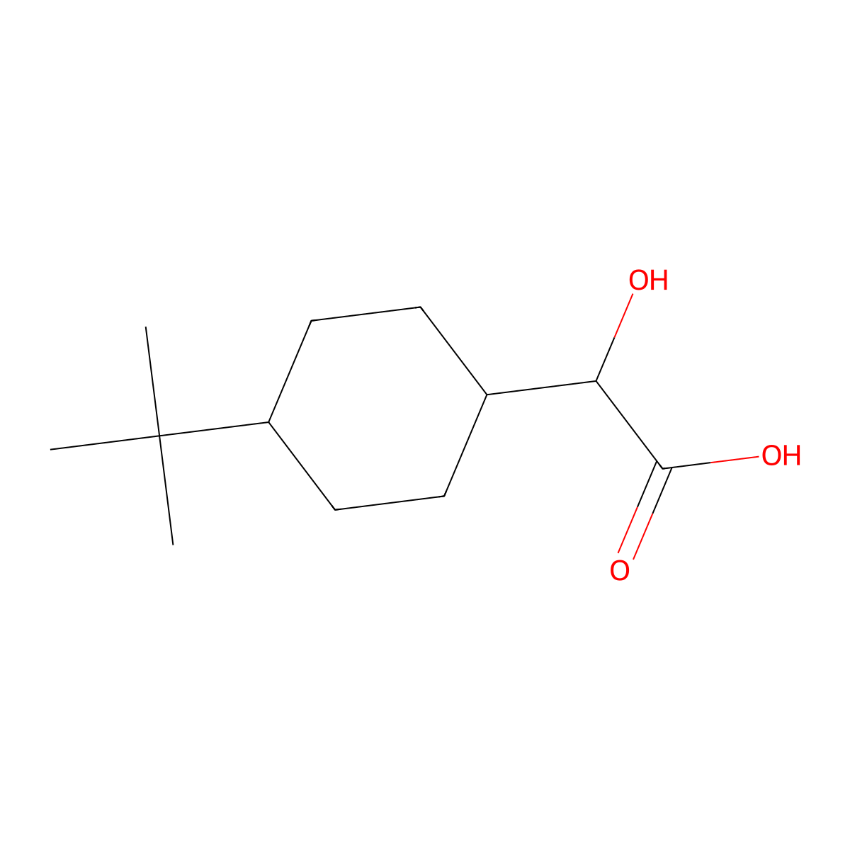 2-(4-Tert-butylcyclohexyl)-2-hydroxyacetic acid molecular structure, CAS 1520651-44-8
