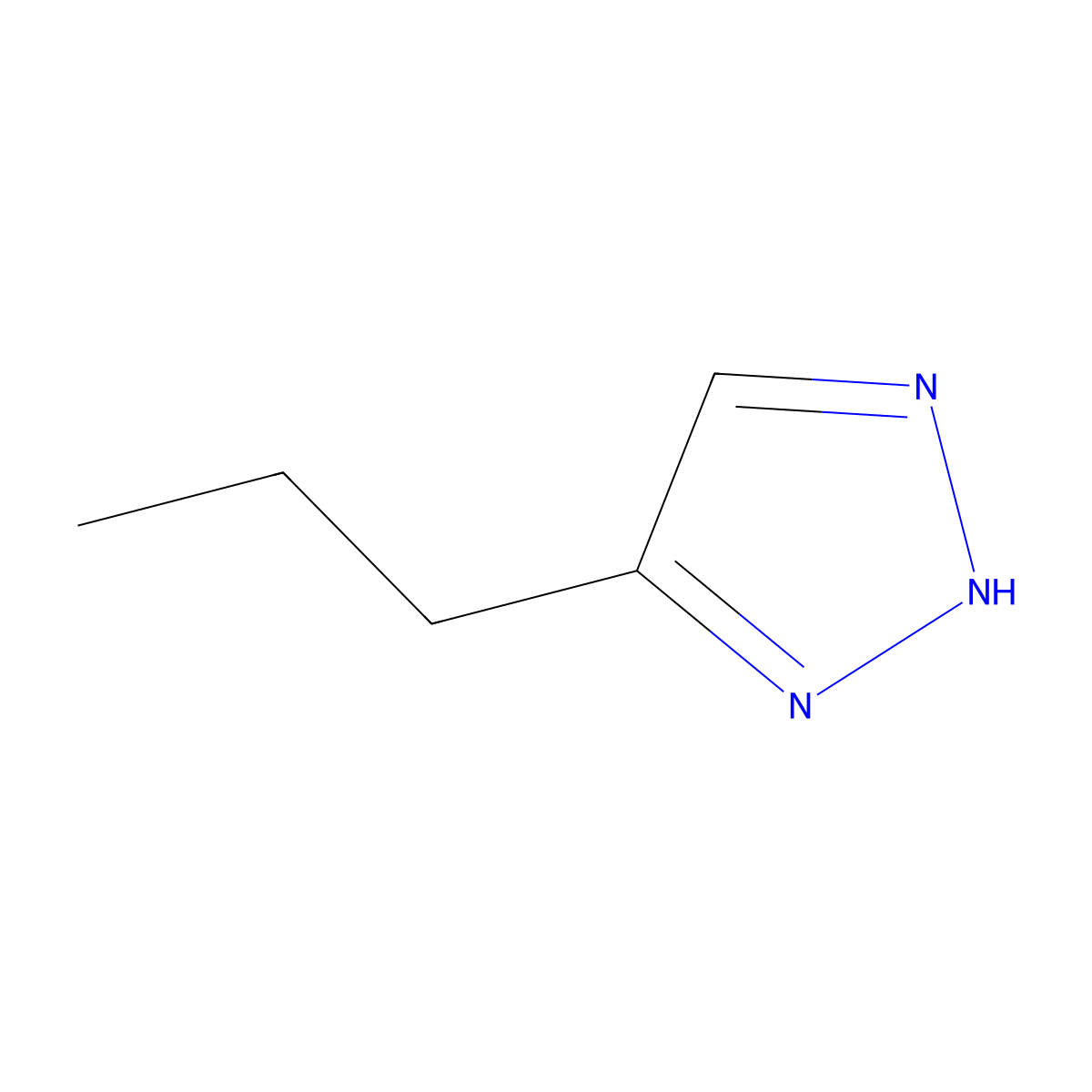 Propyltriazole molecular structure, CAS 152066-44-9