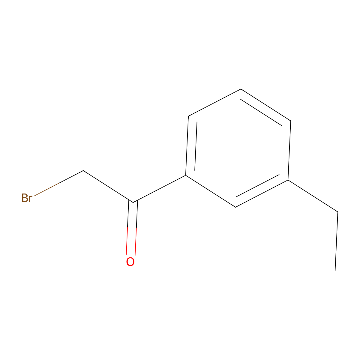 2-Bromo-1-(3-ethylphenyl)ethanone molecular structure, CAS 152074-06-1