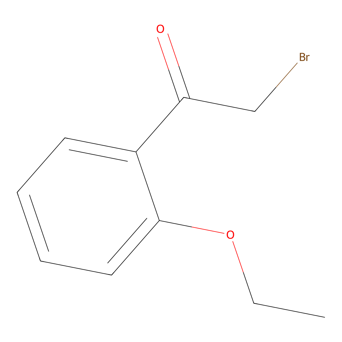 2-Bromo-1-(2-ethoxyphenyl)ethan-1-one molecular structure, CAS 152074-07-2