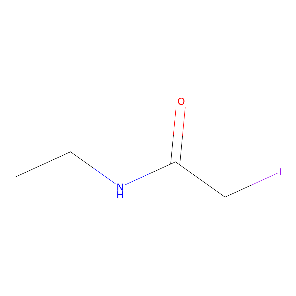 N-ethyl-2-iodoacetamide molecular structure, CAS 152074-08-3