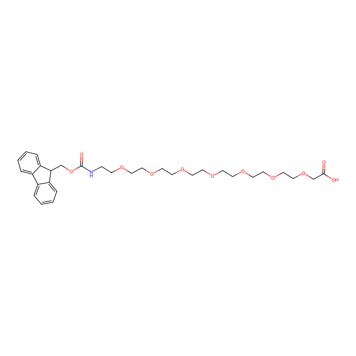 Fmoc-peg7-CH2cooh molecular structure, CAS 152074-20-9