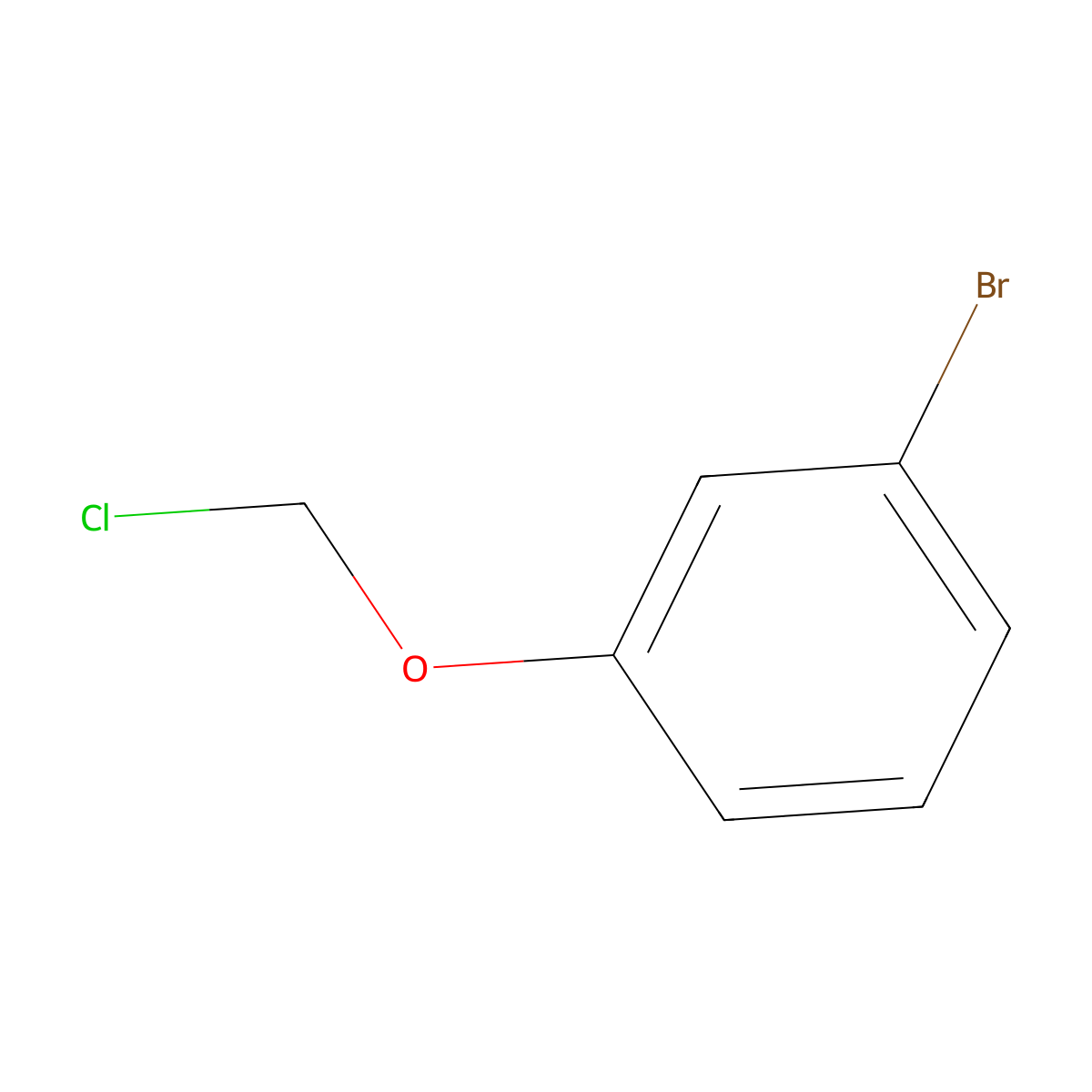 1-Bromo-3-(chloromethoxy)benzene molecular structure, CAS 1520745-74-7