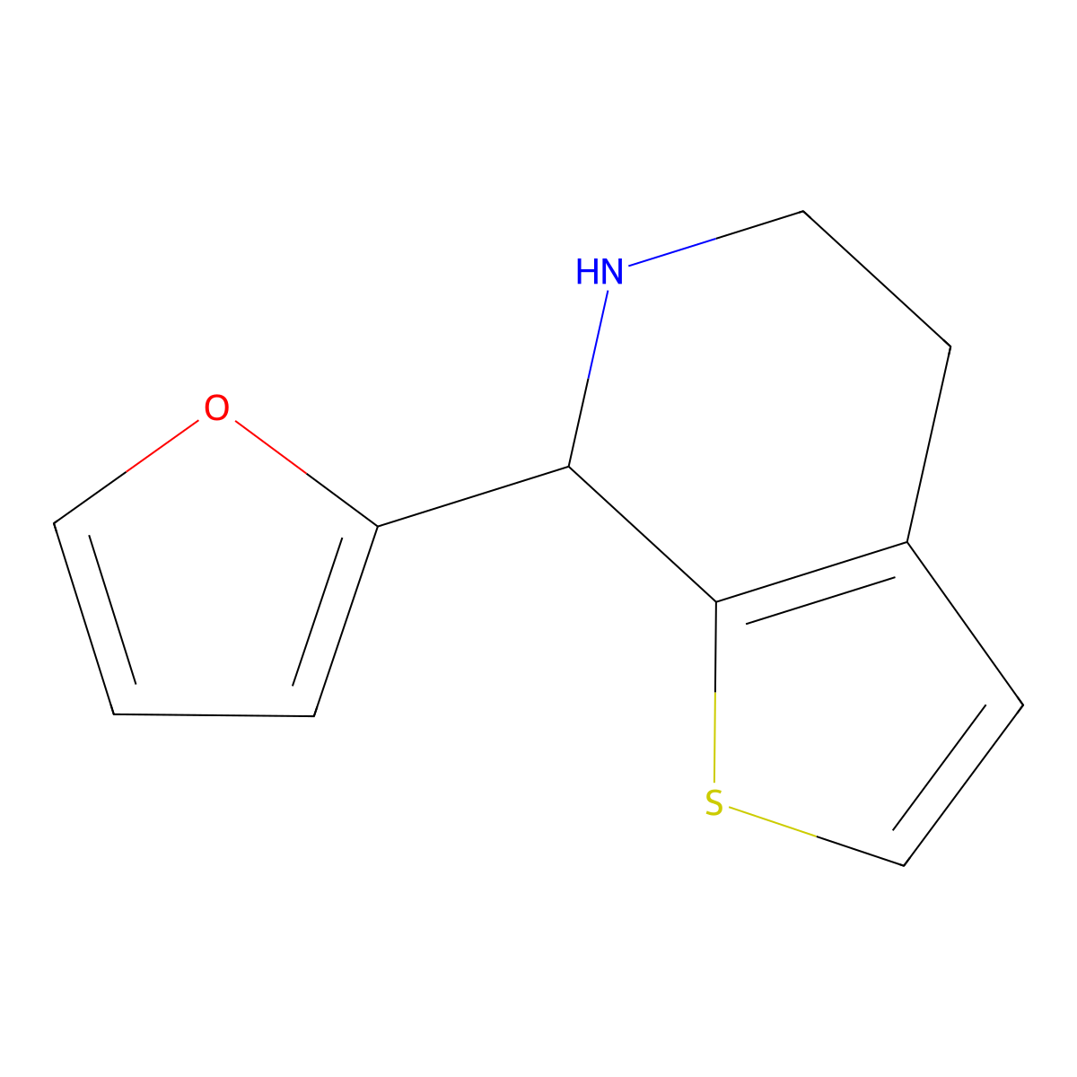 7-(Furan-2-YL)-4H,5H,6H,7H-thieno[2,3-C]pyridine molecular structure, CAS 1520746-51-3