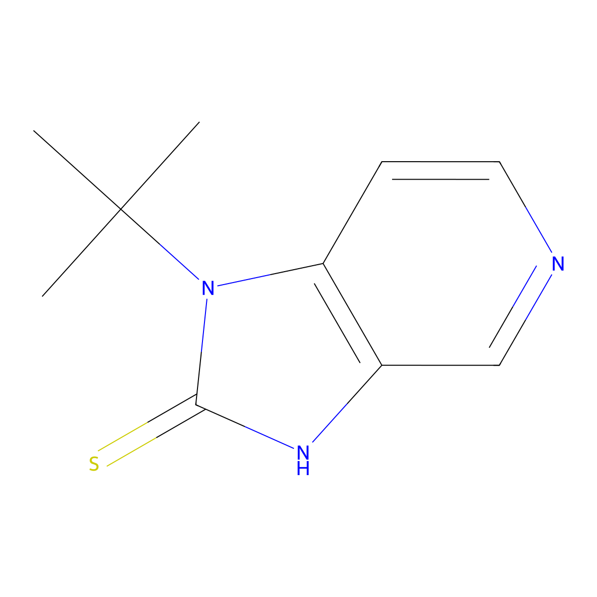 1-tert-butyl-1H-imidazo[4,5-c]pyridine-2-thiol molecular structure, CAS 1520747-34-5