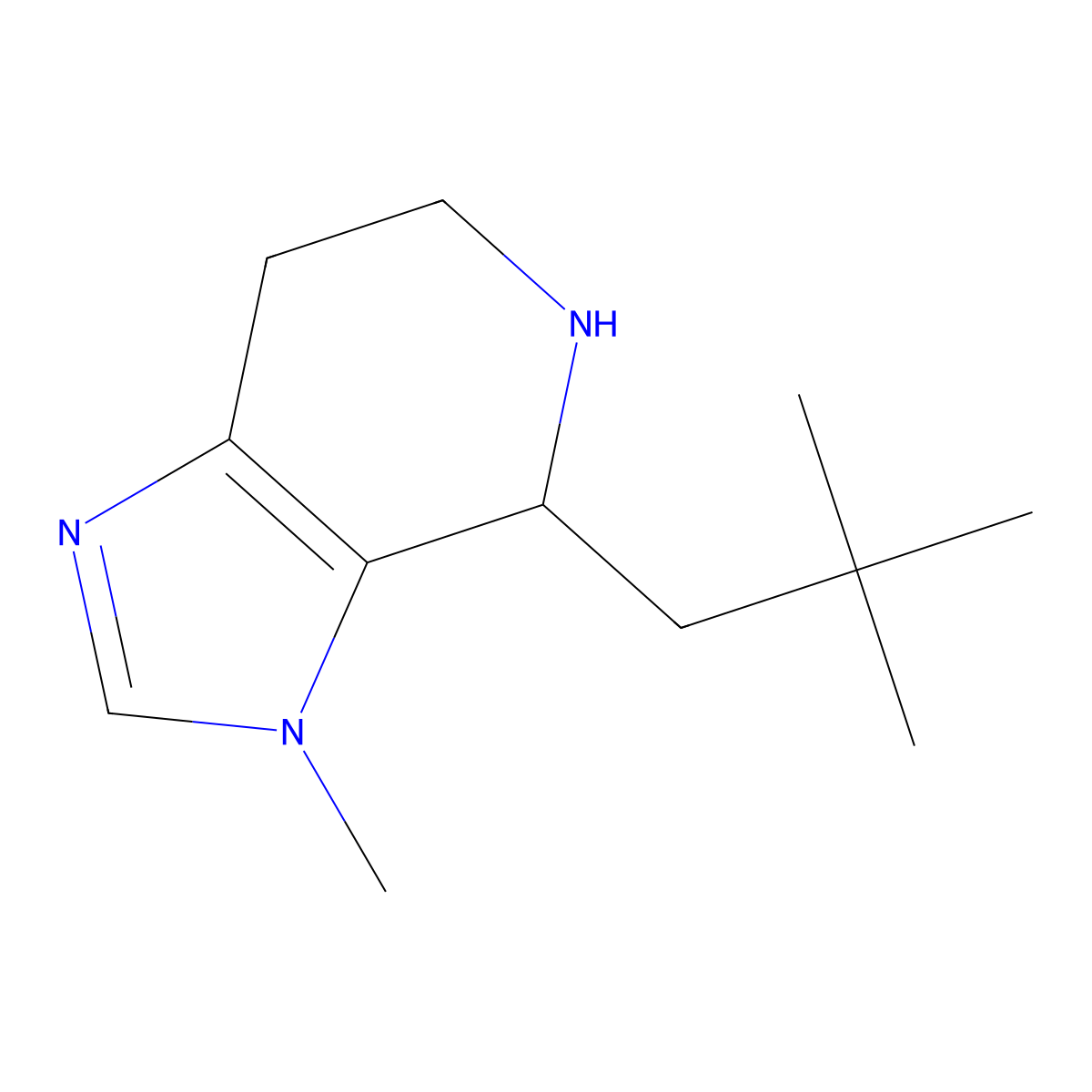 4-(2,2-Dimethylpropyl)-3-methyl-3H,4H,5H,6H,7H-imidazo[4,5-c]pyridine molecular structure, CAS 1520757-45-2