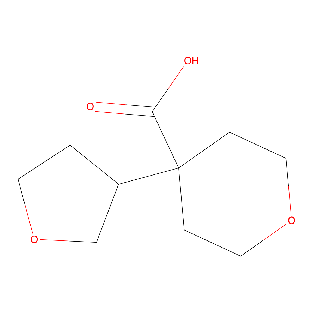 4-(Oxolan-3-yl)oxane-4-carboxylic acid molecular structure, CAS 1520765-56-3