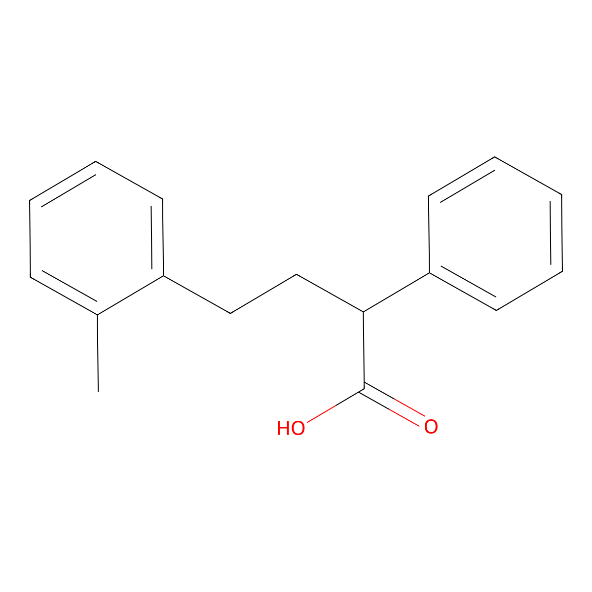 4-(2-Methylphenyl)-2-phenylbutanoic acid molecular structure, CAS 1520769-68-9