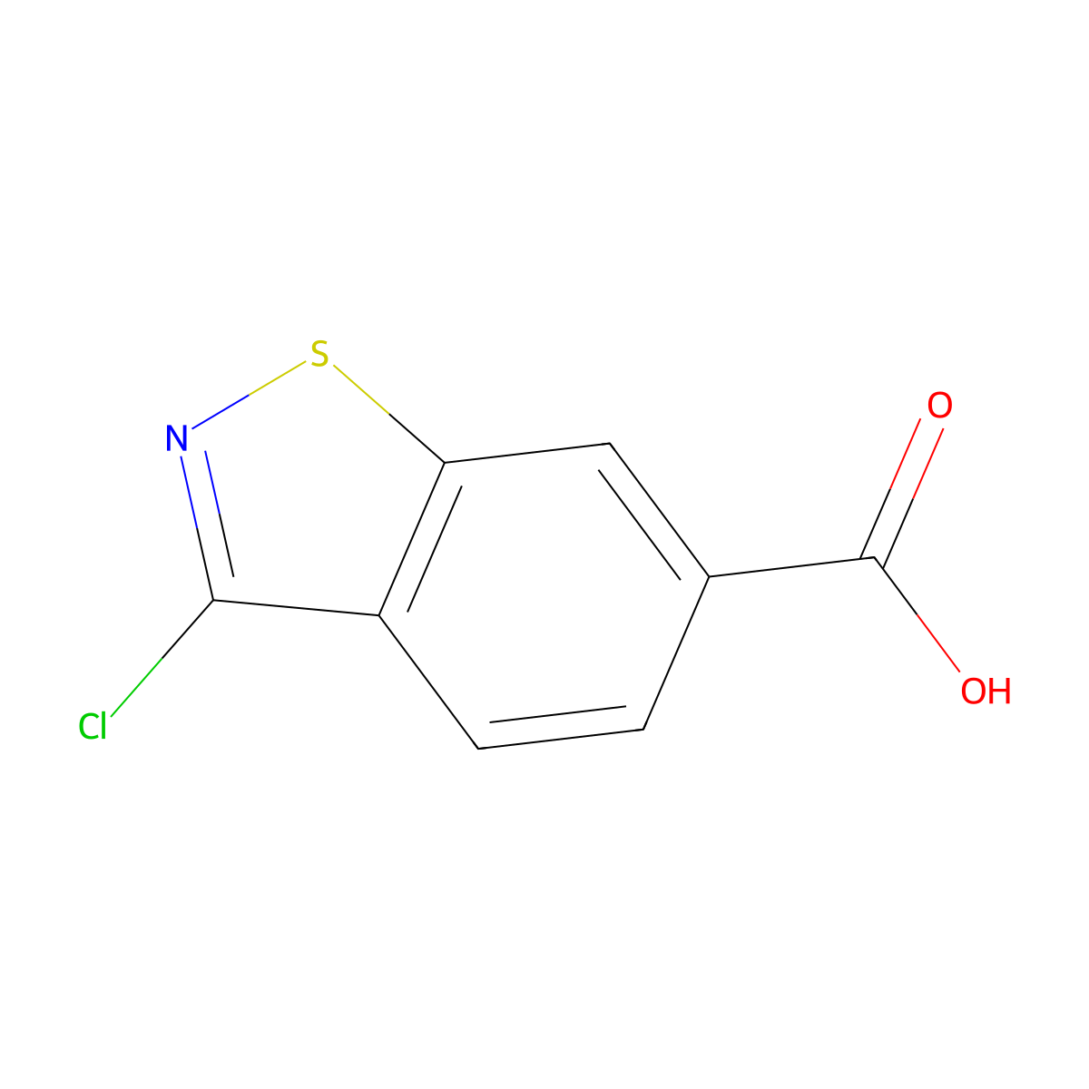 3-Chlorobenzo[d]isothiazole-6-carboxylic acid molecular structure, CAS 1520779-76-3
